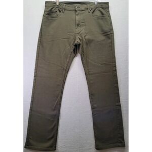 Jachs New York Traveler 5 Pocket Stretch Pants Men's 36/32 Olive Green Gorpcore